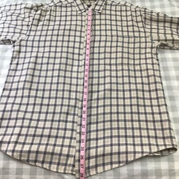 SARGENT Pepper southwestern western mens flannel plaid 100% cotton button down - Picture 11 of 12